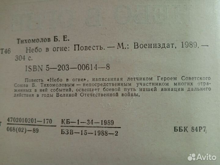 Небо в огне. Борис Тихомолов