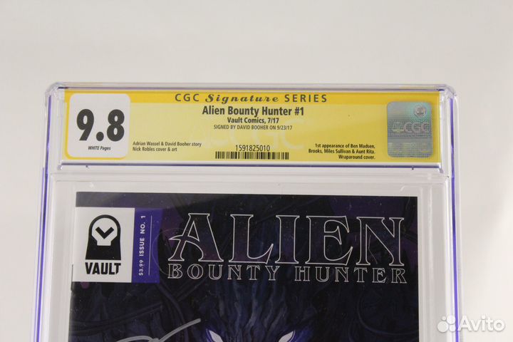 Комикс Alien Bounty Hunter #1 с автографом