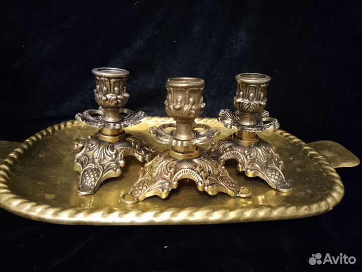 Подсвечник бронза. Италия. Винтаж