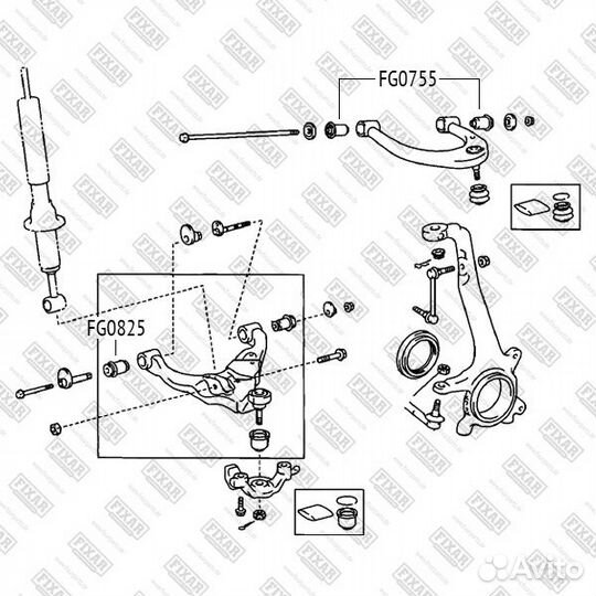 Сайлентблок переднего нижнего рычага передний T