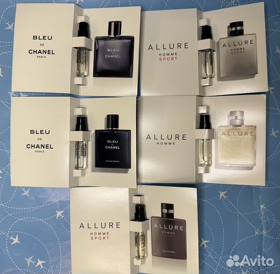 Семплы blue DE chanel, chance, coco mademoiselle