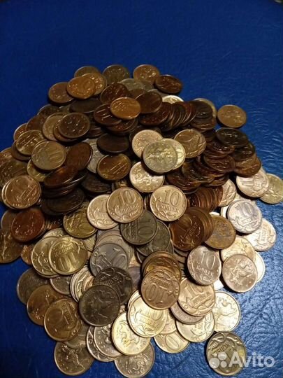 Монеты 10 копеек 1998-2015 г