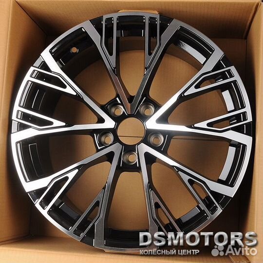 Диски H961D 8/18 5x112 ET35 d66.5 black machine fa