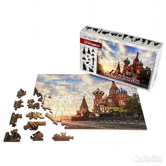 Москва Деревянный пазл Citypuzzles