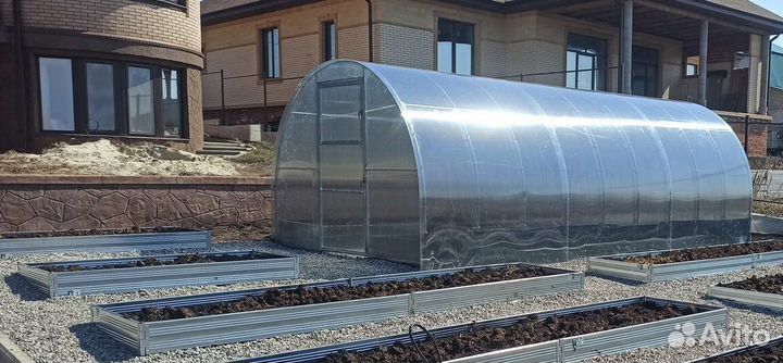 Теплица арочная 6метров (двойная дуга 20х20+20х20)