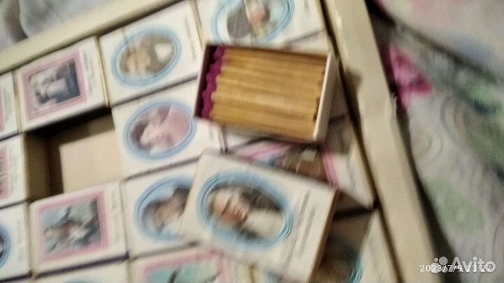 Спички СССР в деревянном коробке