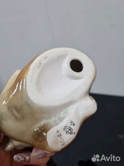 Статуэтка «Медвежонок лежащий», фарфор, лф