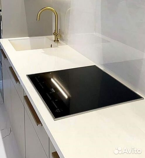 Прямая кухня с мдф фасадами