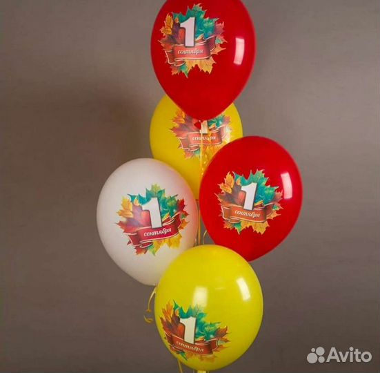 Шары с гелием на 1 сентября