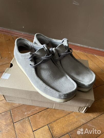 Clarks originals wallabee мужские ботинки серые 42