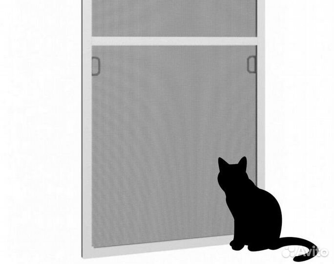 Москитные сетки на окна антикошка