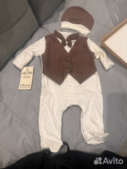 Костюм на выписку или фотосессию для мальчика 56