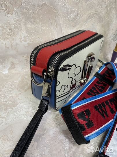 Сумка Marc Jacobs snapshot Snoopy кожаная