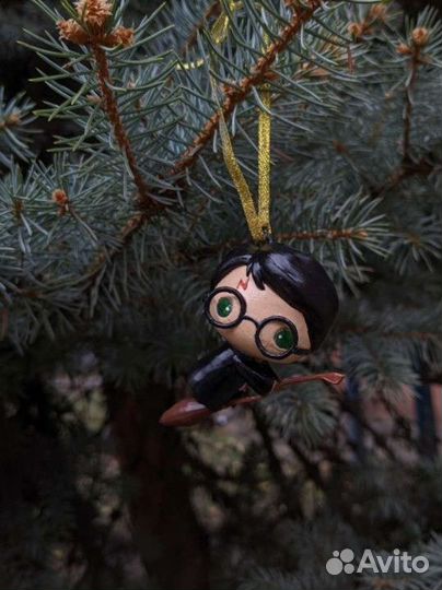 Ёлочные игрушки Гарри Поттер на метле