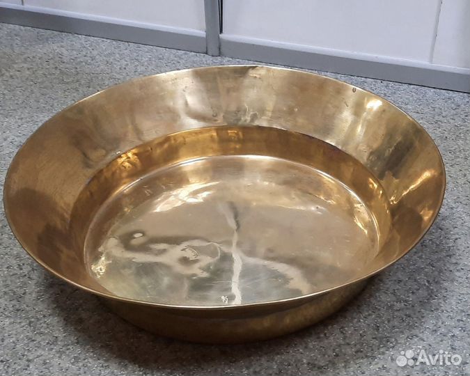Латунный таз для варенья