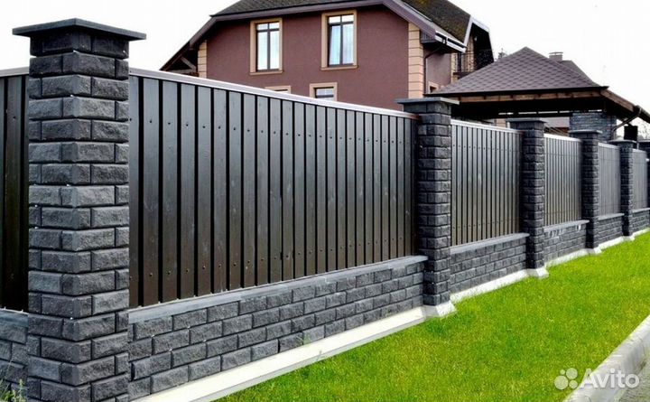 Забор металлический,ворота, калитки быстро