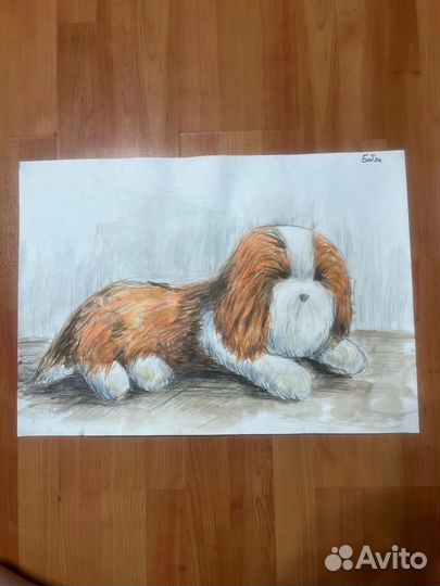 Картина цветными карандашами