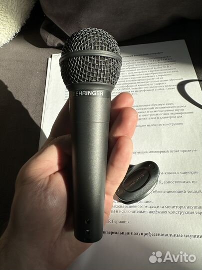 Студийный микрофон behringer xm8500