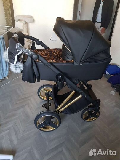 Коляска 3 в 1 эко кожа