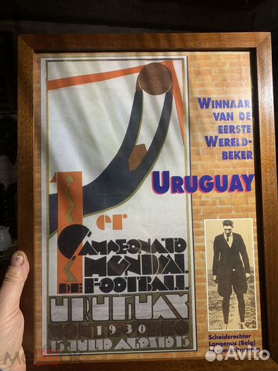 Плакат оригинал чемпионат мира по футблолу 1930