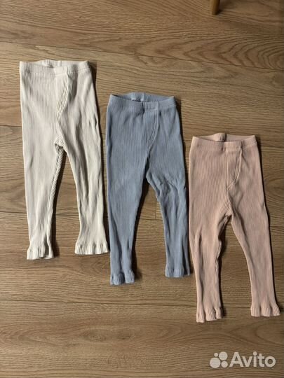 Леггинсы лосины в рубчик на девочку 92