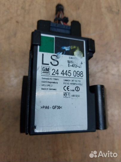 Кольцо иммобилайзера Opel Zafira A Z18XE 2000