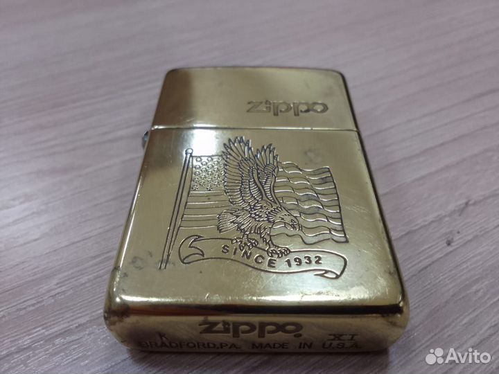 Зажигалка Zippo eagle since 1932 оригинал 1995г