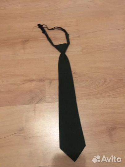 Галстук темный хаки, военный