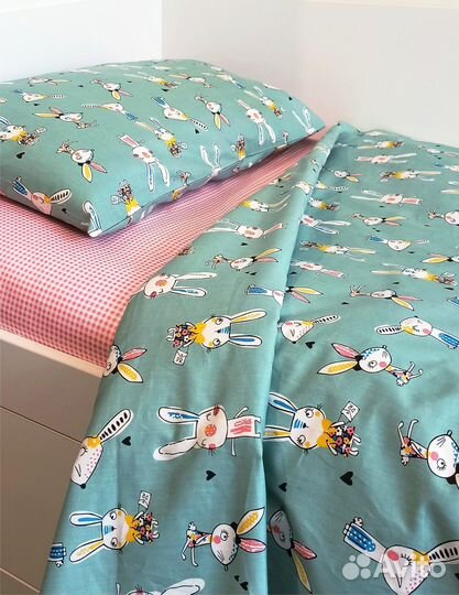 Детское постельное бельё, нежный сатин