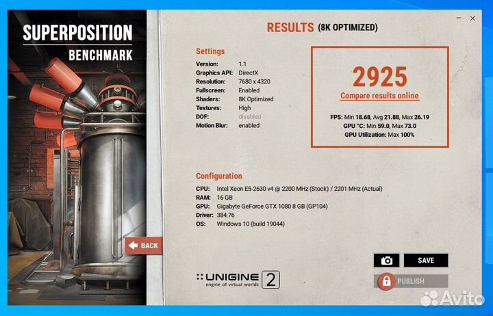 Gigabyte GTX 1080 Turbo OC 8Gb