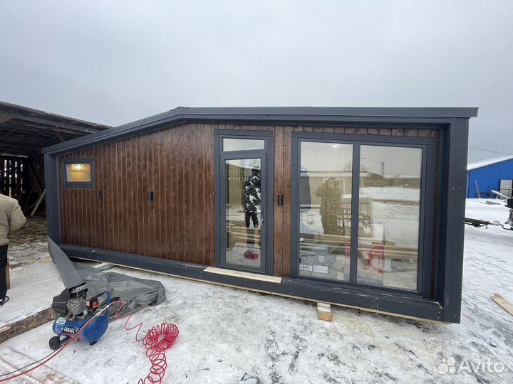 Готовая баня под ключ в стиле барн с доставкой