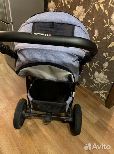 Коляска прогулочная Camarelo светло-синий меланж