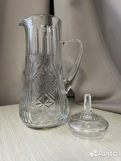 Кувшин Графин хрустальный
