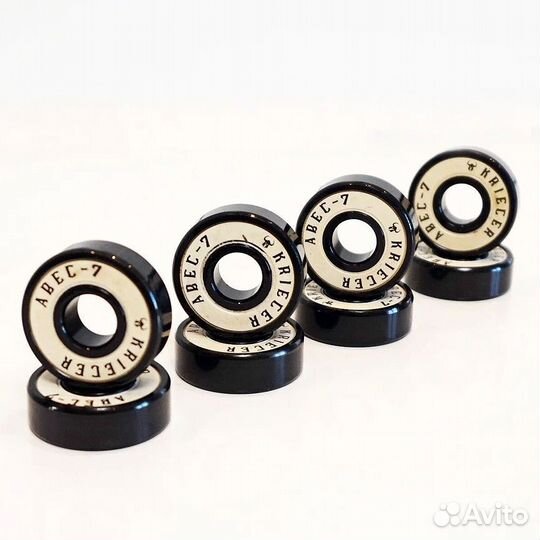 Подшипники Krieger abec-7 8 штук Белые krbg-7BW