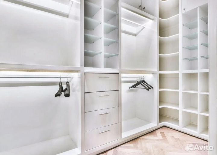 Гардеробная на заказ лофт