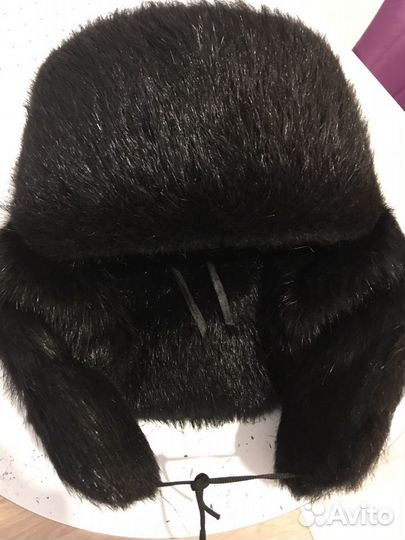 Мужская шапка-ушанка из нутрии, новая