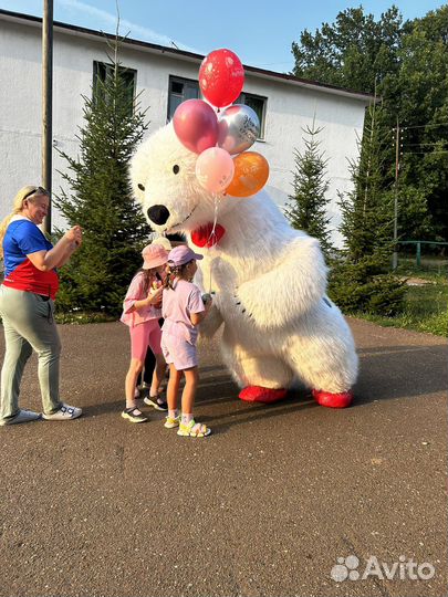 Белый Мишка и Панда)гелиевые шары в продаже