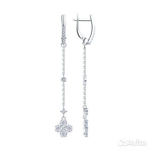 Серьги sokolov из серебра, 94027012