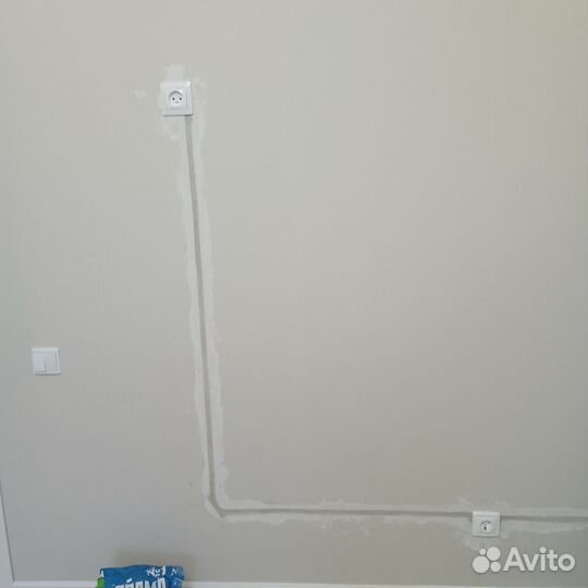 Штробление стен, перенос розеток