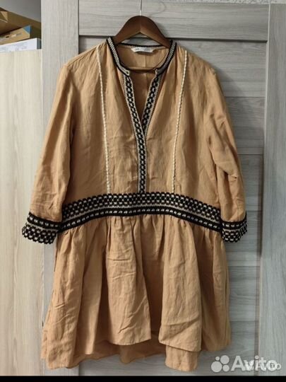 Zara платье лен