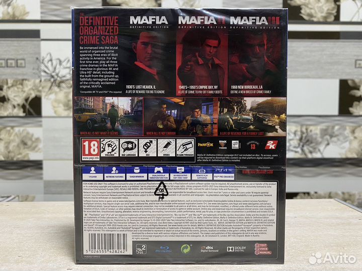 Mafia Trilogy (Мафия Трилогия Новый Диск) Sony PS4