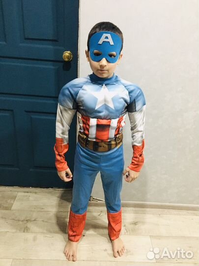 Костюм супергероя(капитан Америка) новогодний