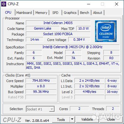 Asus Mini PC PN40 J4005/8/320/Win10 объявление продам