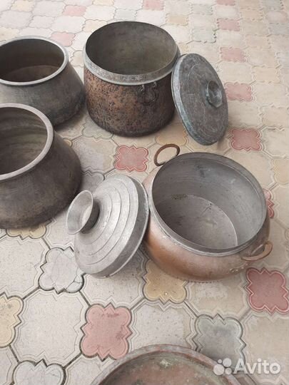 Старинная медная посуда