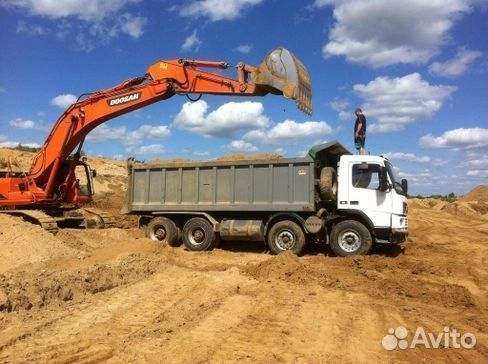 Карьерный песок с доставкой без посредников