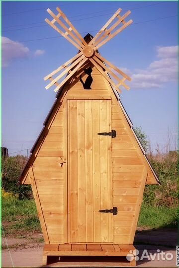 Дачный туалет деревянный BAG338