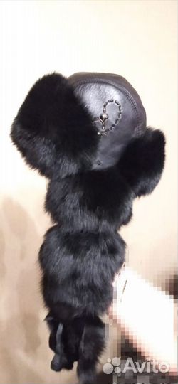 Шапка ушанка женская натуральный мех