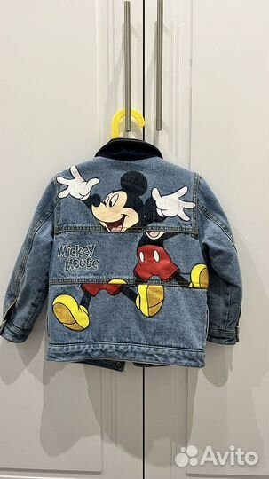 Джинсовая куртка zara для мальчика 110