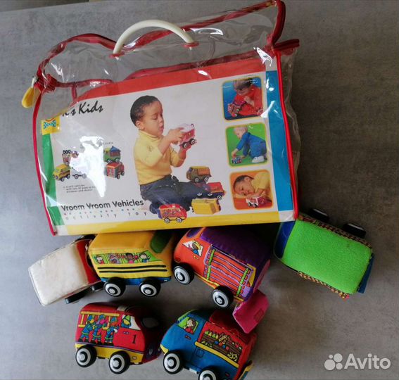 Машинки для самых маленьких - мягкие