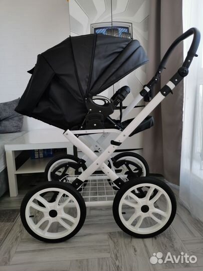 Детская коляска 2 в 1 эко кожа